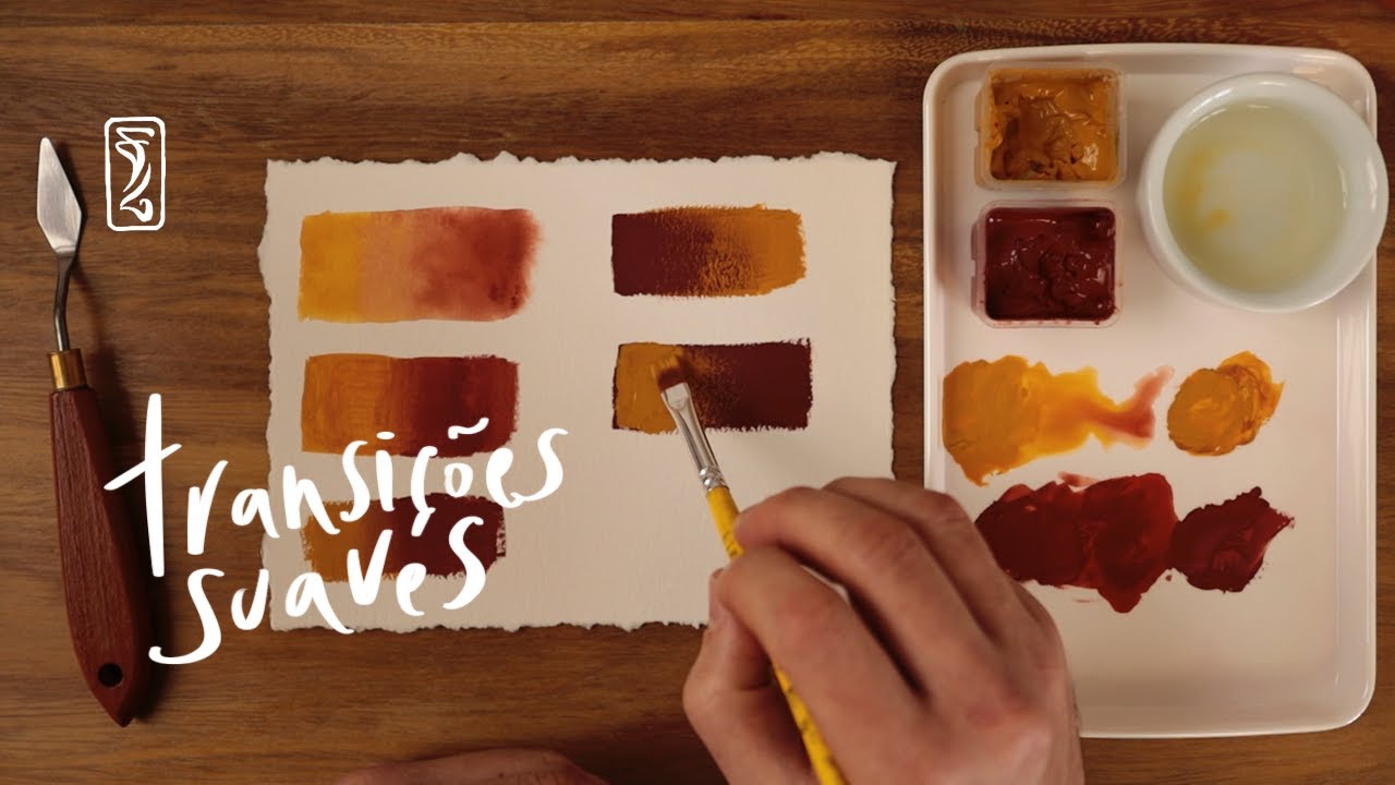 como usar guache | pintando degradê
