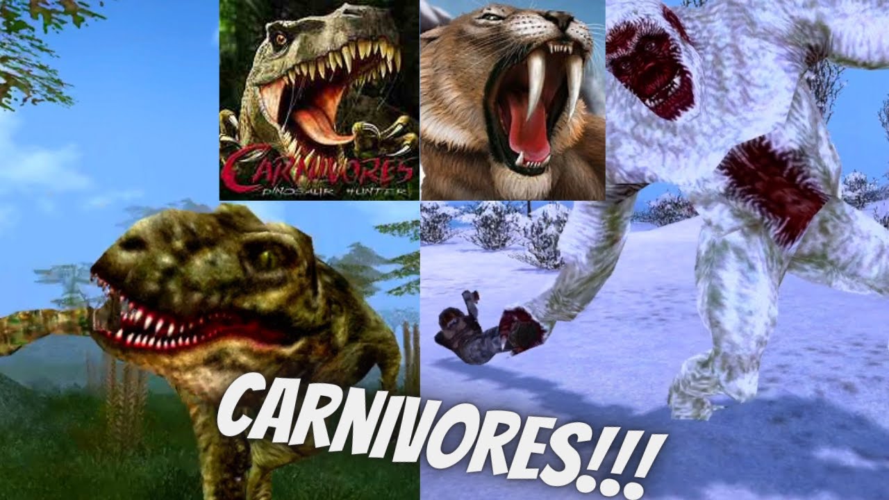 Быть убитым всем в Carnivores Dinosaur Hunter/Ice Age