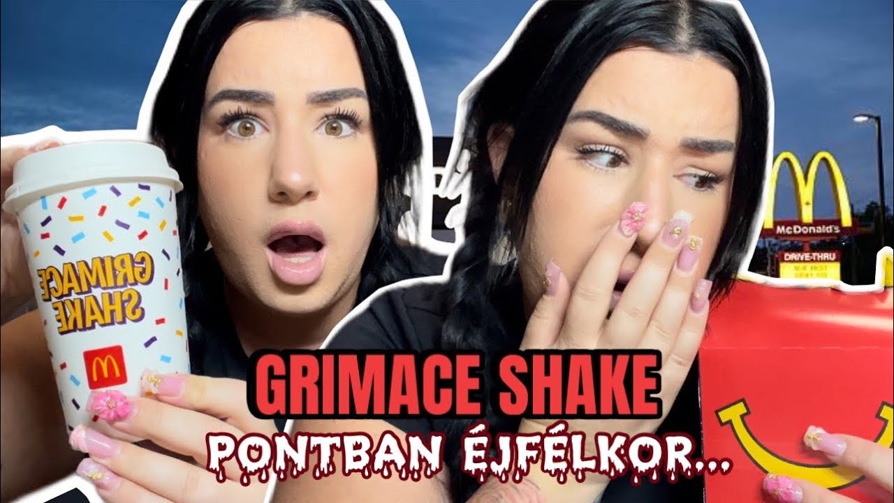 SOHA *ne* kóstold meg a McDonald’s GRIMACE shaket ÉJFÉLKOR, főleg ha egy ISMERETLENTŐL kaptad!😱☠️