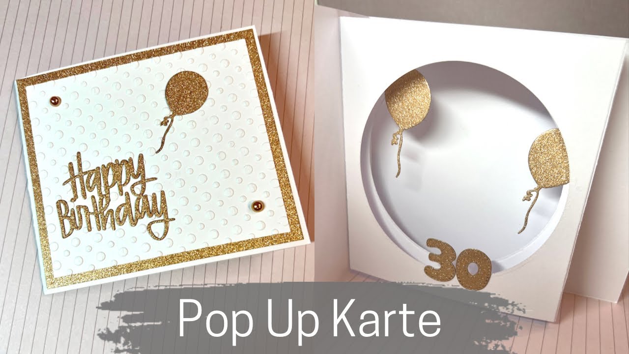 WOW😍 Besondere Pop-Up Karte - Tunnelkarte - Geburtstagskarte
