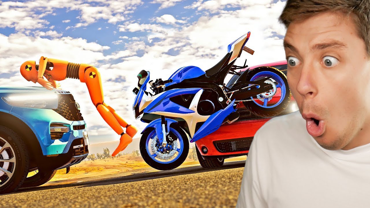 Reacting To Insane Car Crashes in BeamNG