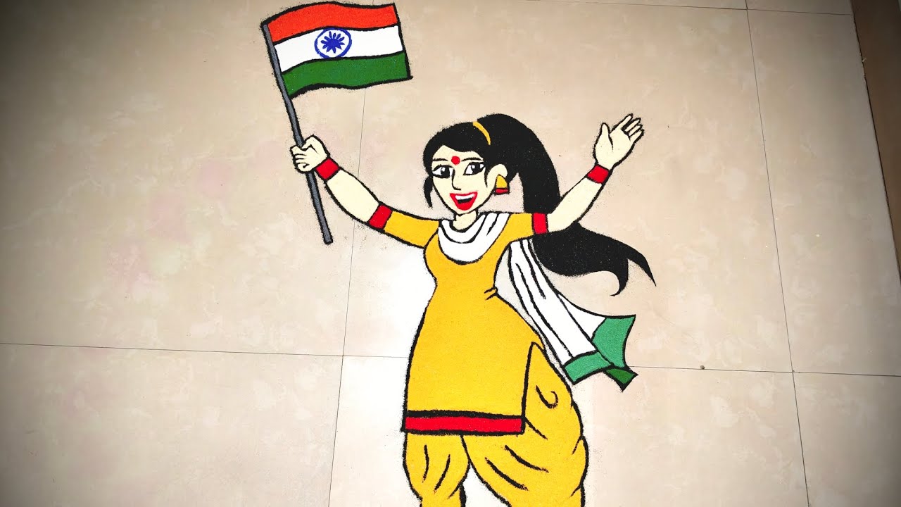 🇮🇳🇮🇳🇮🇳 Republic Day Special Rangoli 🇮🇳🇮🇳🇮🇳