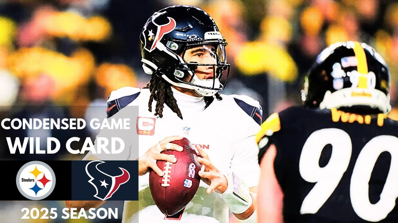 Steelers vs Texans 2025 Wild Card Condensed Game | NFL Highlights