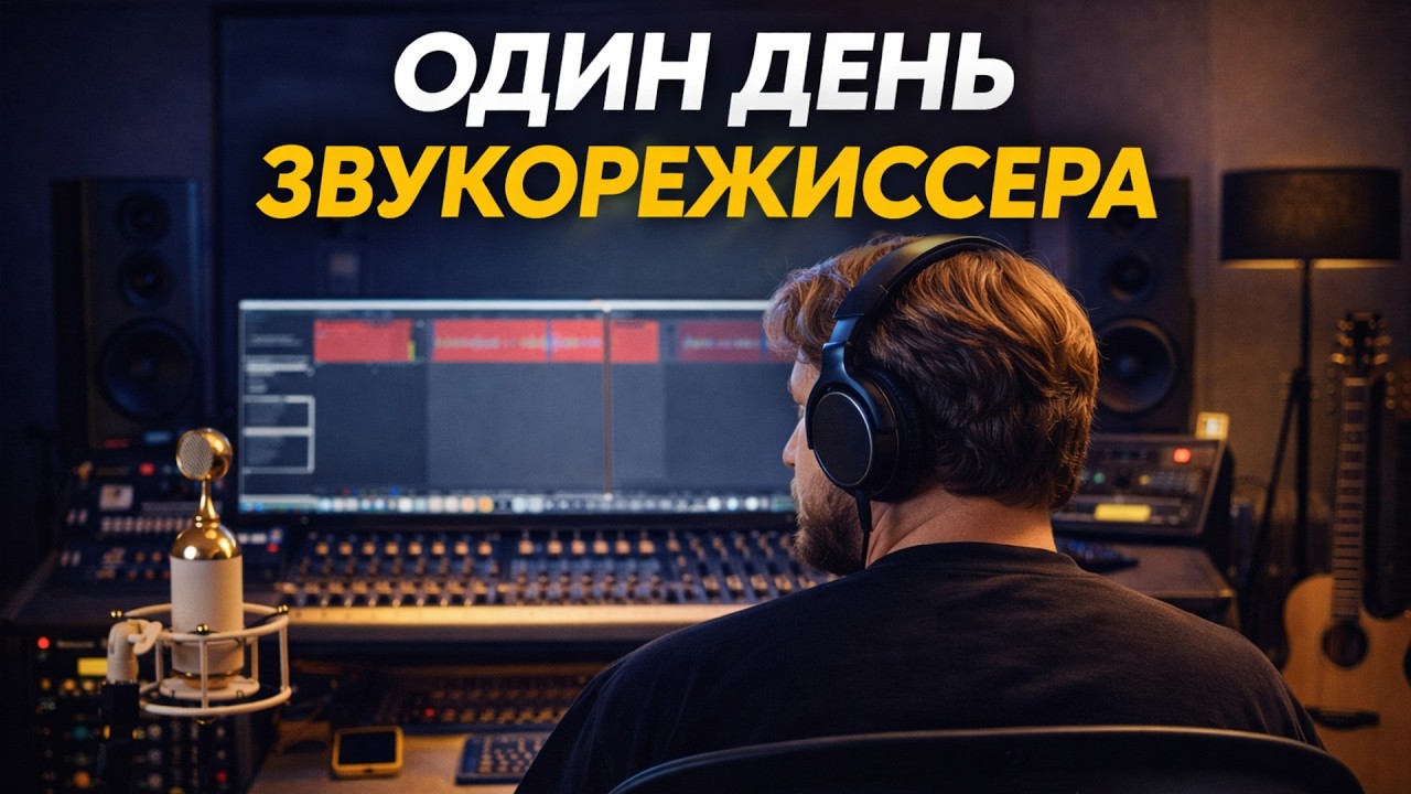 Как выглядит рабочий день звукорежиссера в студии?