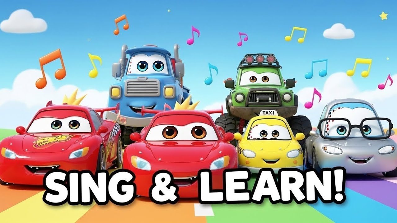 Alloy Cars Song for Kids | Fun Learning & Bedtime Ride