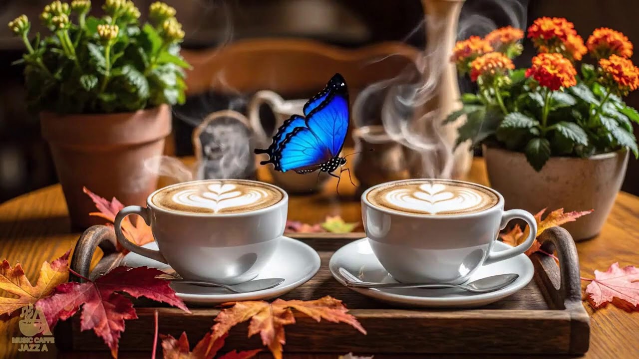 Happy Spring Morning Cozy Coffee Porch Ambience Soft Piano Jazz Music for Studying,Work
