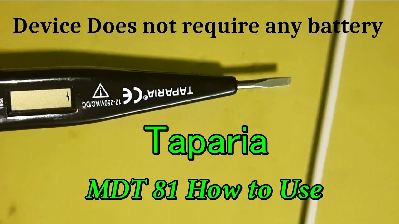 Taparia line tester MDT 81 | #unboxing  Taparia MDT 81 Use #taparia  #tester  #testers
