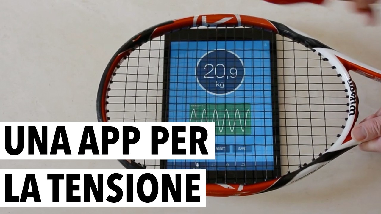 RAQUET TUNE ✅ app per controllare la TENSIONE delle corde da tennis 🩺 e capire quando CAMBIARLE ⏰