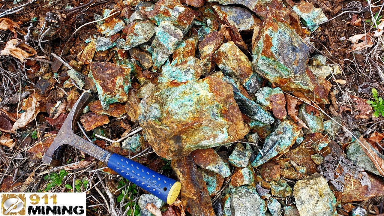 High Grade Gold, Silver & Copper Ore From A Mine Dump!