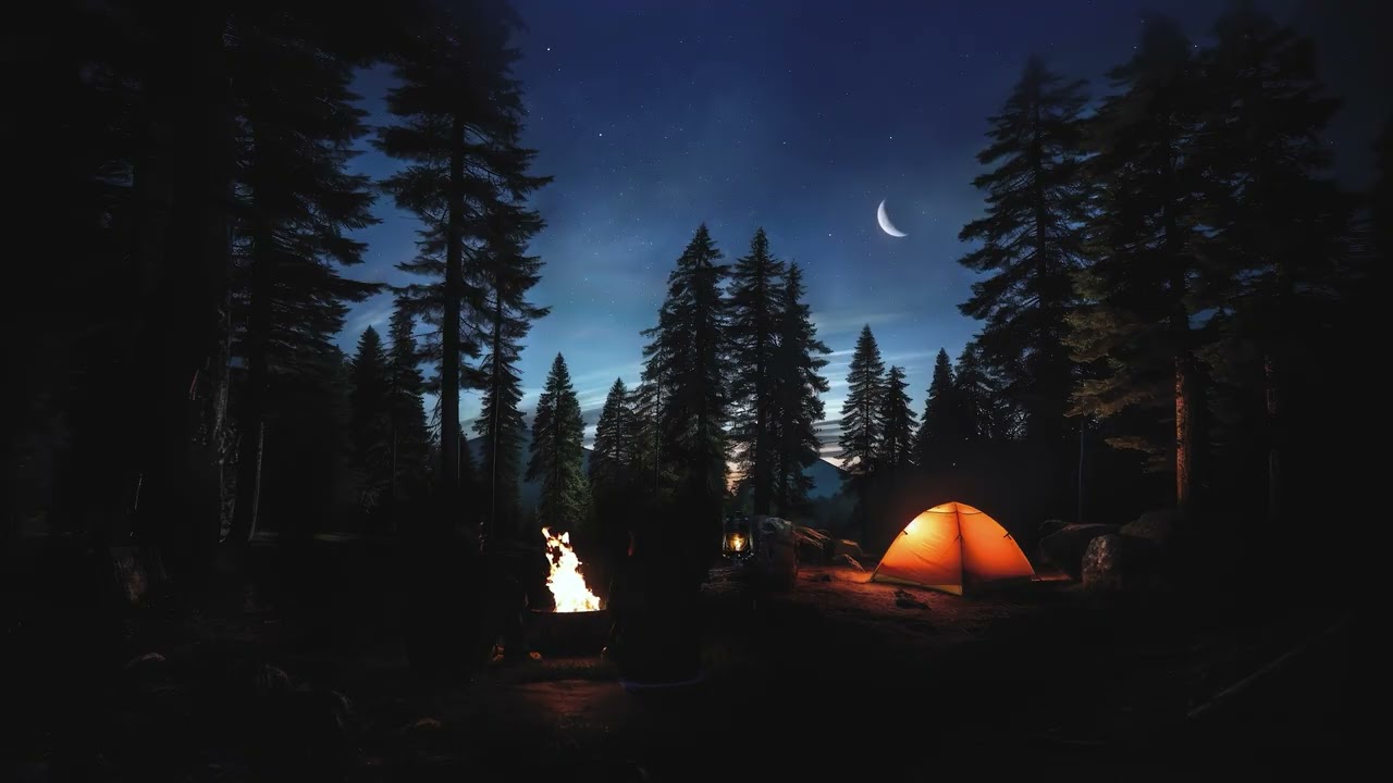 Cozy Campfire&Crickets ASMR Relaxing Night 모닥불 소리 #asmr #sleepsounds #relaxingsounds #cozysounds