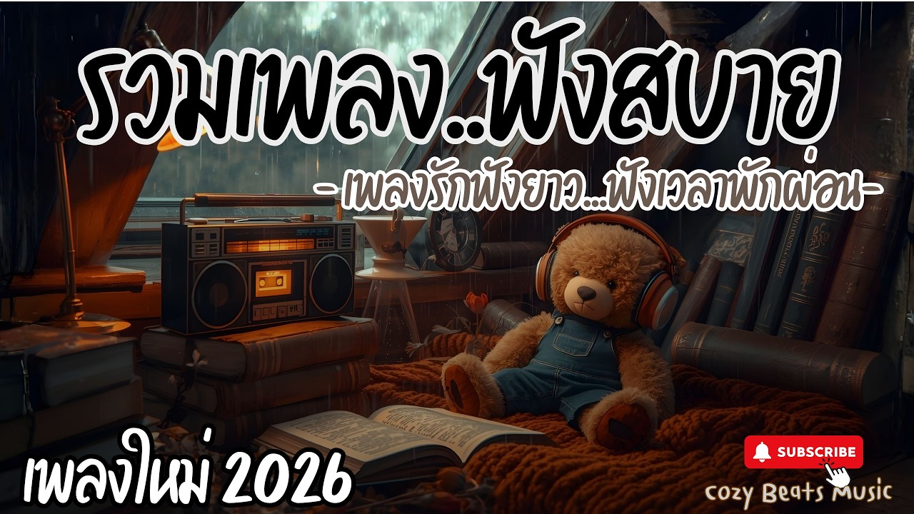 🌸รวมเพลงเพราะไทย Cozy เพลงฟังสบายใจฟู | Pop R&B Lo-fi Neo Soul |  เพลงรักใจฟูเหมาะฟังเวลาพักผ่อน