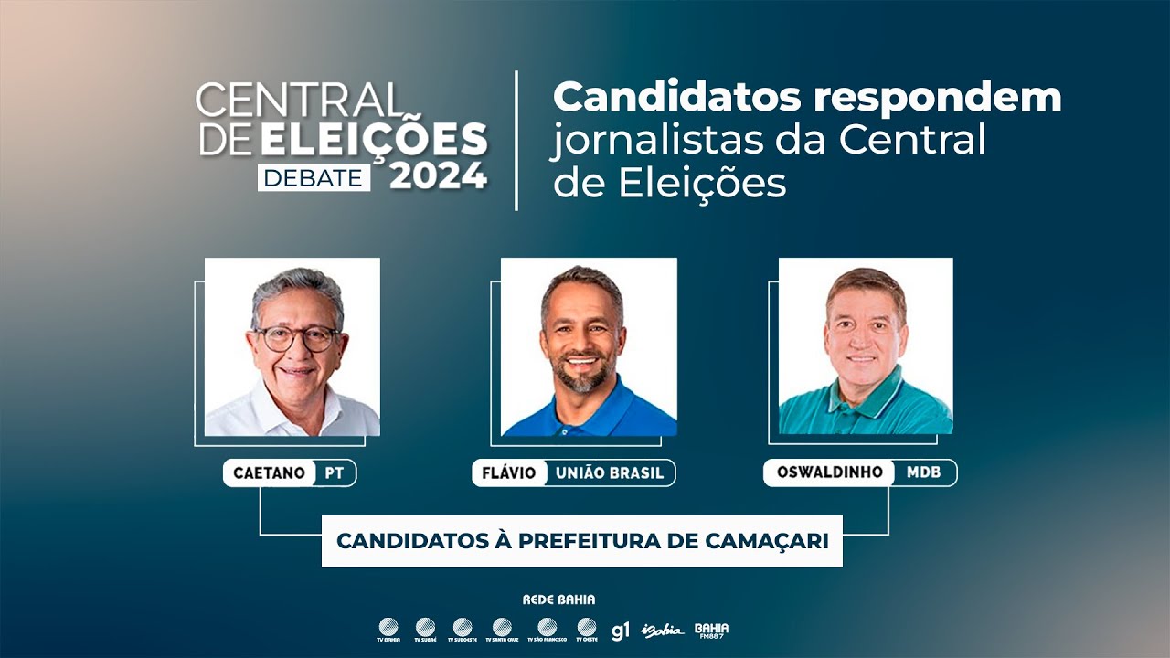 Candidatos à prefeitura de Camaçari respondem perguntas de jornalistas I Central de Eleições 2024