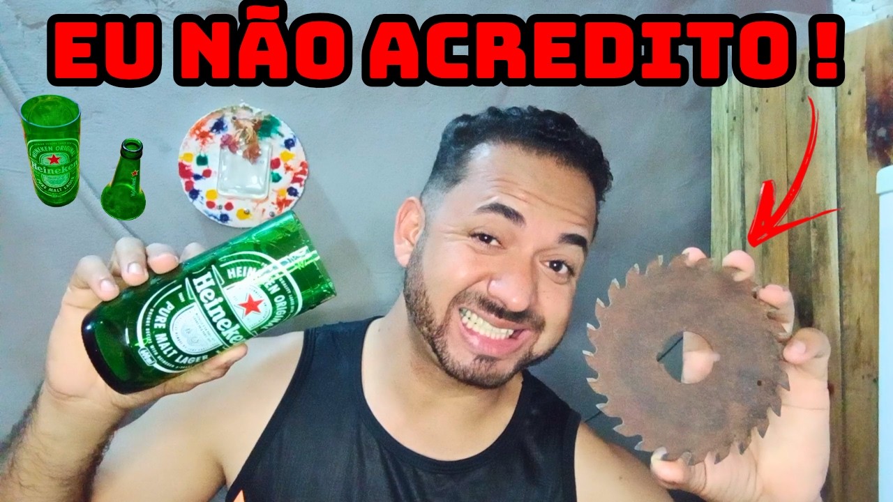 🔥💣 VOCÊ VAI DOMINAR  ESSA ARTE COMO NINGUÉM, VEJA COMO CORTAR GARRAFAS DE VIDRO EM #2026