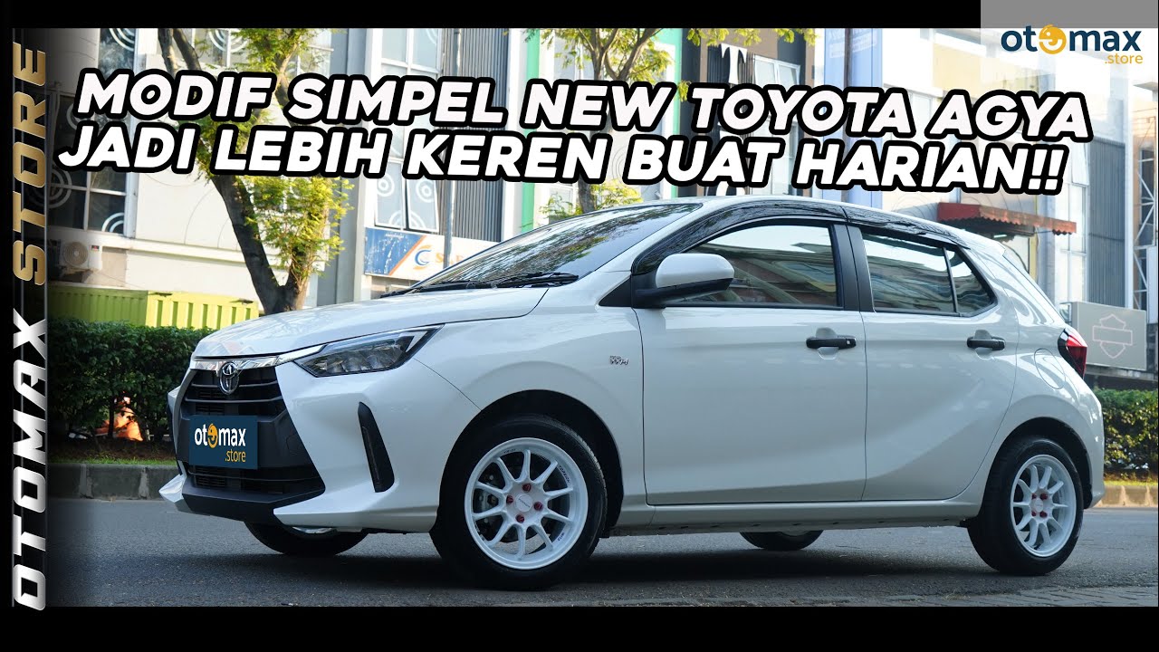 Modifikasi All New Toyota Agya, Tampil Keren Pakai Velg Torsion TR07 Original R15!! | otomax store