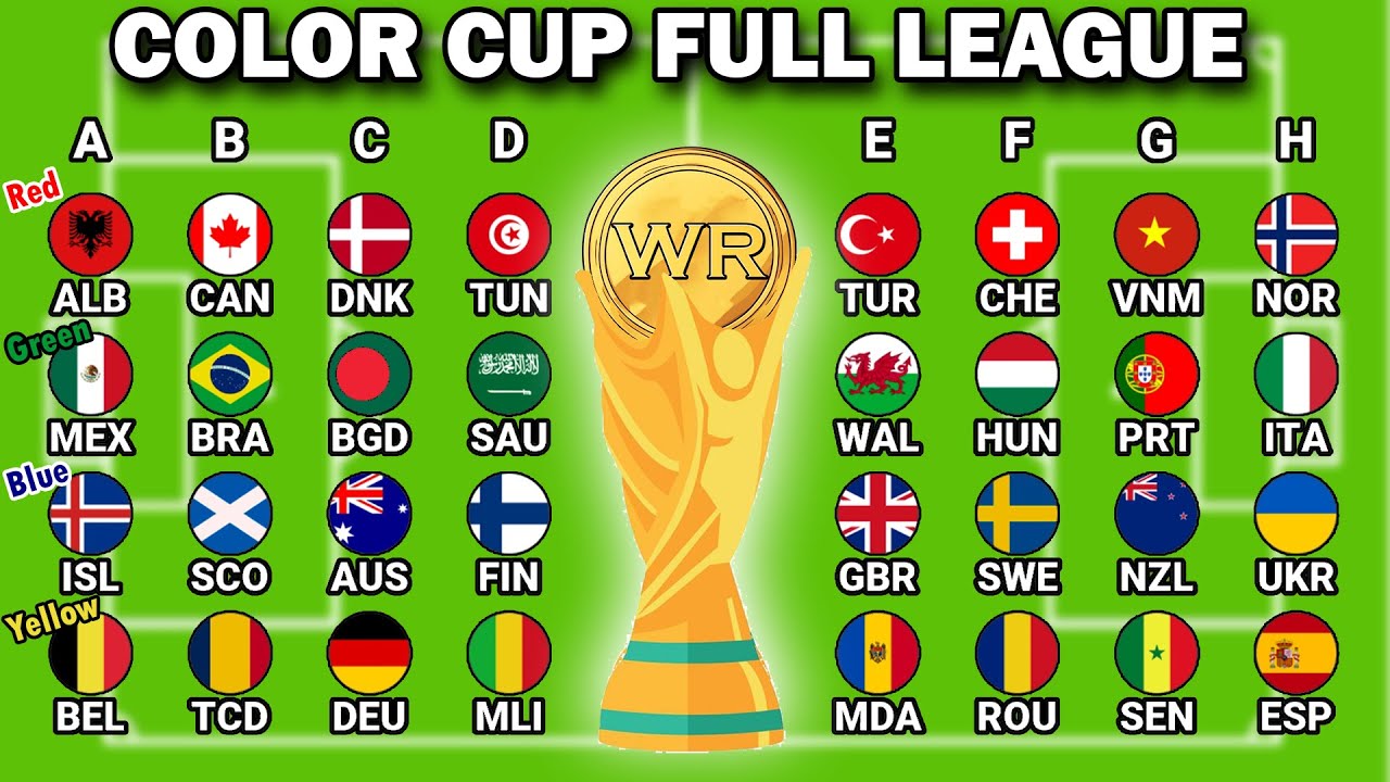 FULL LEAGUE | Color World Cup Soccer Marble