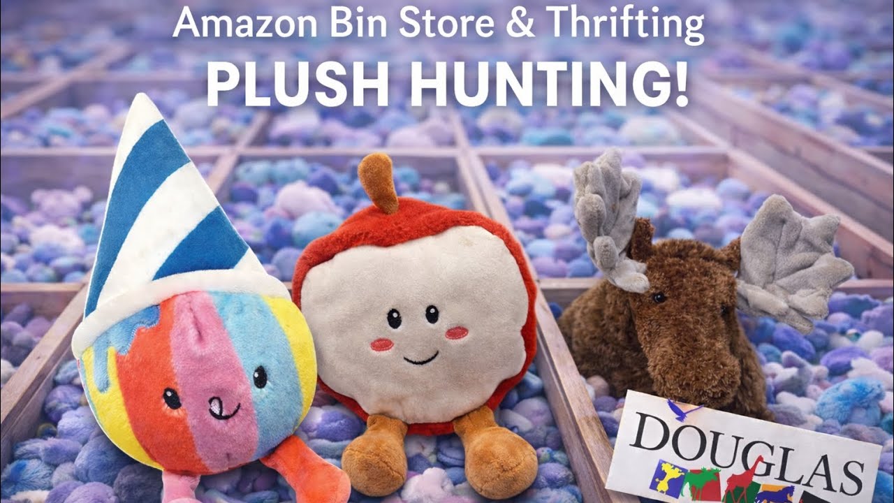 Plushie hunt  at the binstore + thrifting Douglas,Webkinz and more #douglas #webkinz #gigglescape 