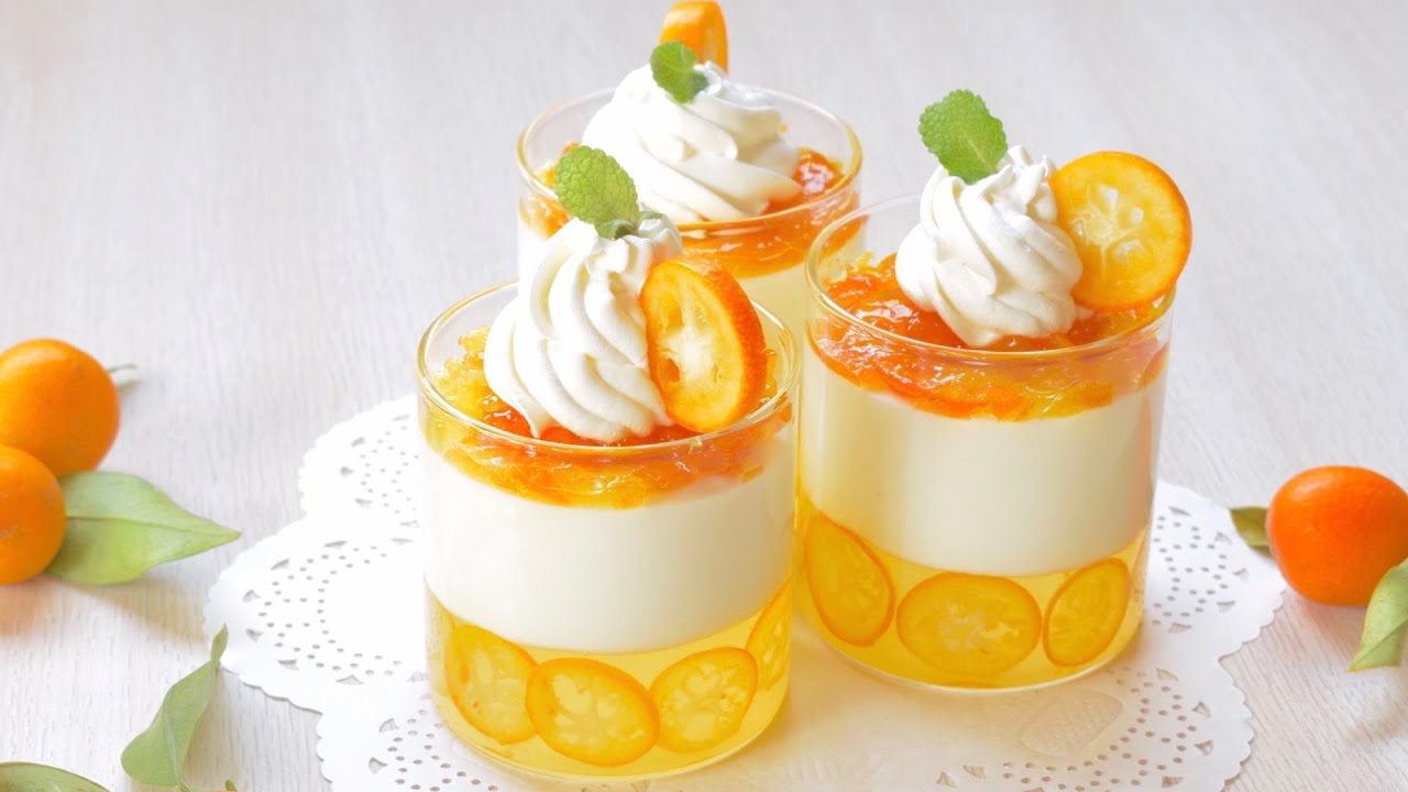 Kumquat Yogurt Panna Cotta (SUB) 金柑ヨーグルトパンナコッタ【字幕】