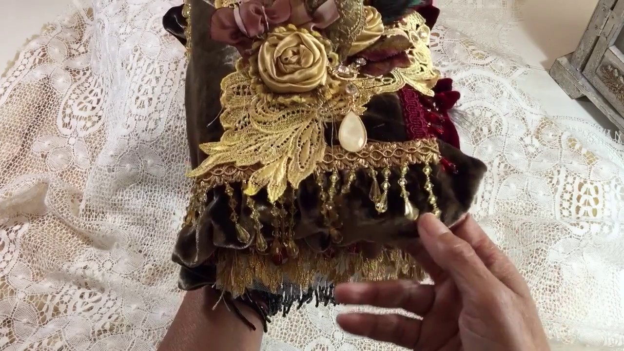 Fabric lace appliqué book