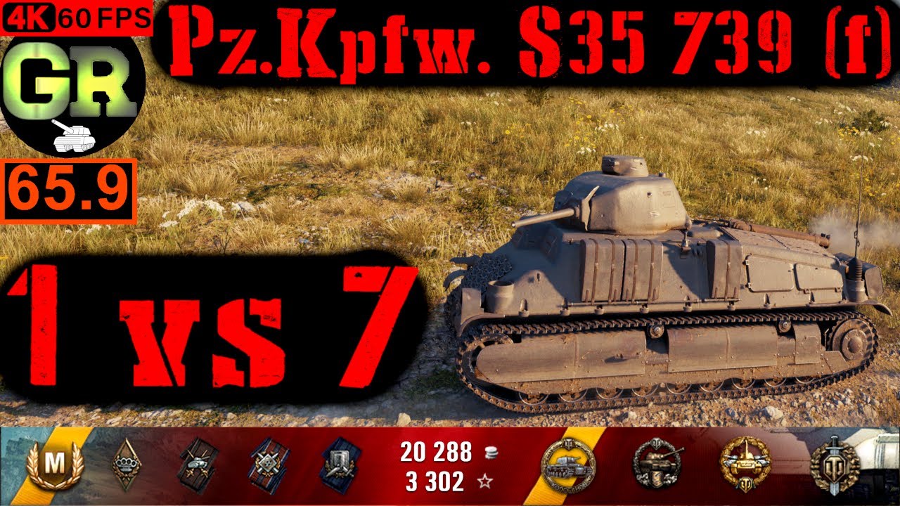 66_World of Tanks Pz.Kpfw. S35 739 (f) WoT Replay - 9 Kills 1.2K DMG(Patch 1.4.0)