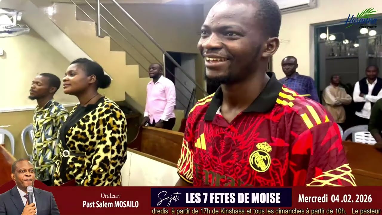 Mercredi 04.02.2026 | Pst Salem MOSAILO | Thème : LA DEMEURE FUTURE | Sujet : LES 7 FETES DE MOISE