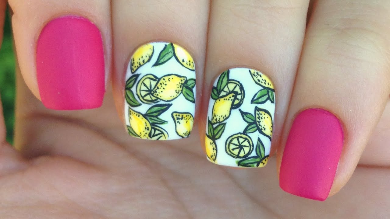 Lemon Nail Art Tutorial