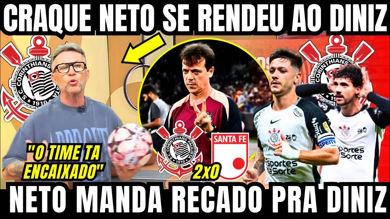 NETO MANDA RECADO PRA FERNANDO DINIZ AP&Oacute;S MAIS UMA VIT&Oacute;RIA DO CORINTHIANS AGORA NO OS DONOS DA BOLA 
