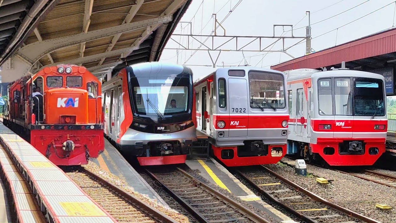 RAMAINYA KERETA API JAKARTA EDISI AKHIR JUNI 2025 : Double Traksi Lokomotif RnB, KRL China, TM 7000