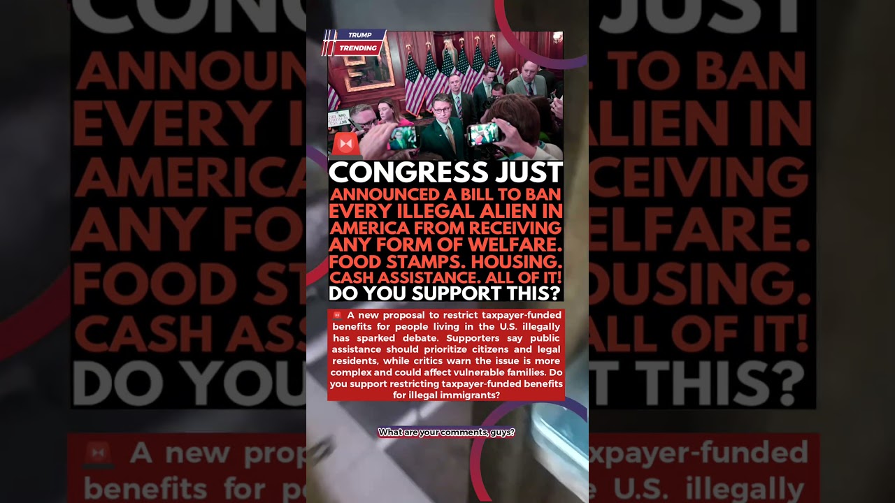 🚨 Do You Support a Bill to Restrict Federal Benefits for Undocumented Immigrants 🇺🇸 #BreakingNews #U
