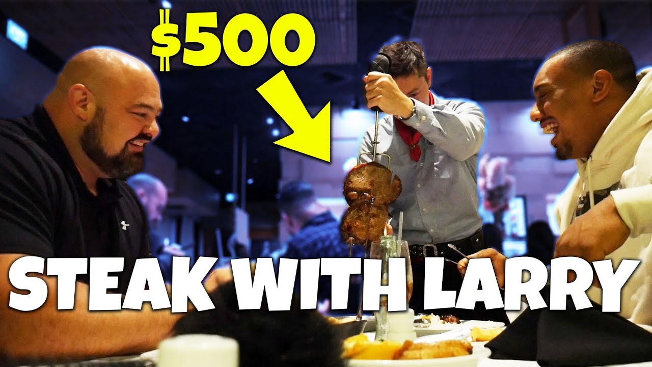 $500 STEAK DINNER WITH LARRY WHEELS | TALKING STRONGMAN