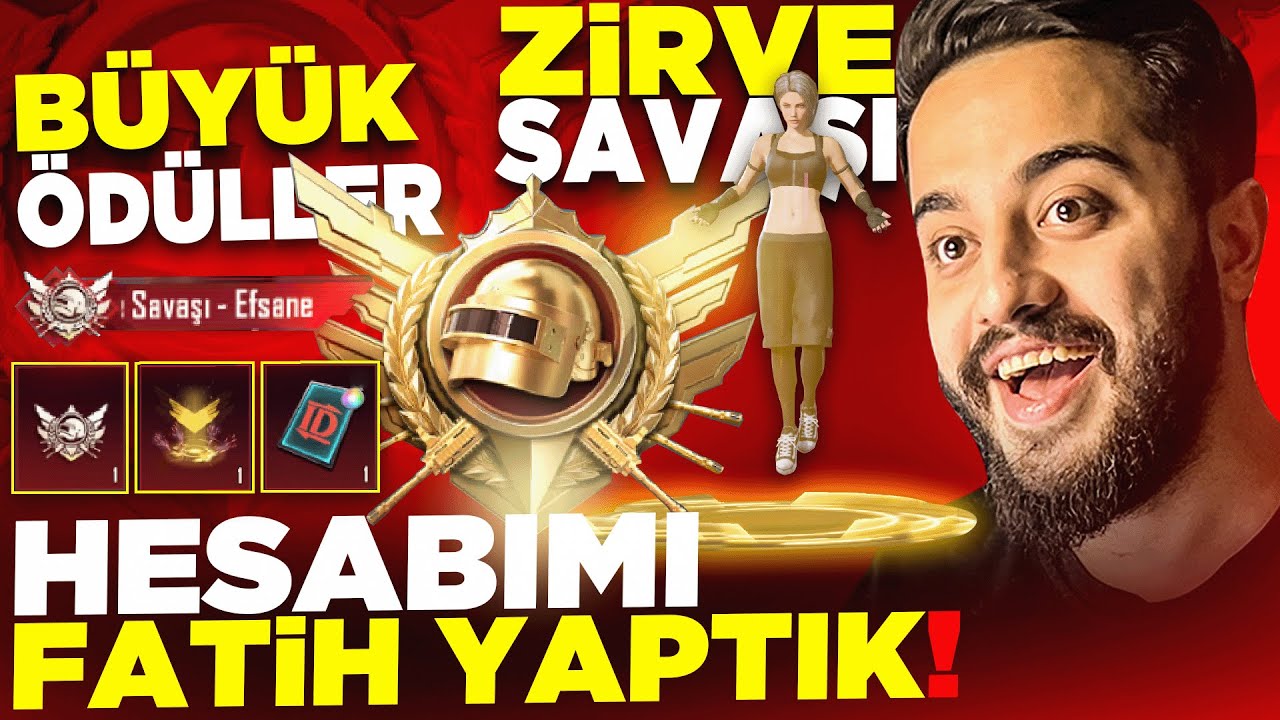 HESABIMI ZİRVE SAVAŞININ FATİH İ YAPTIK! EFSANE BÜYÜK ÖDÜLLERİ ALDIK! PUBG Mobile
