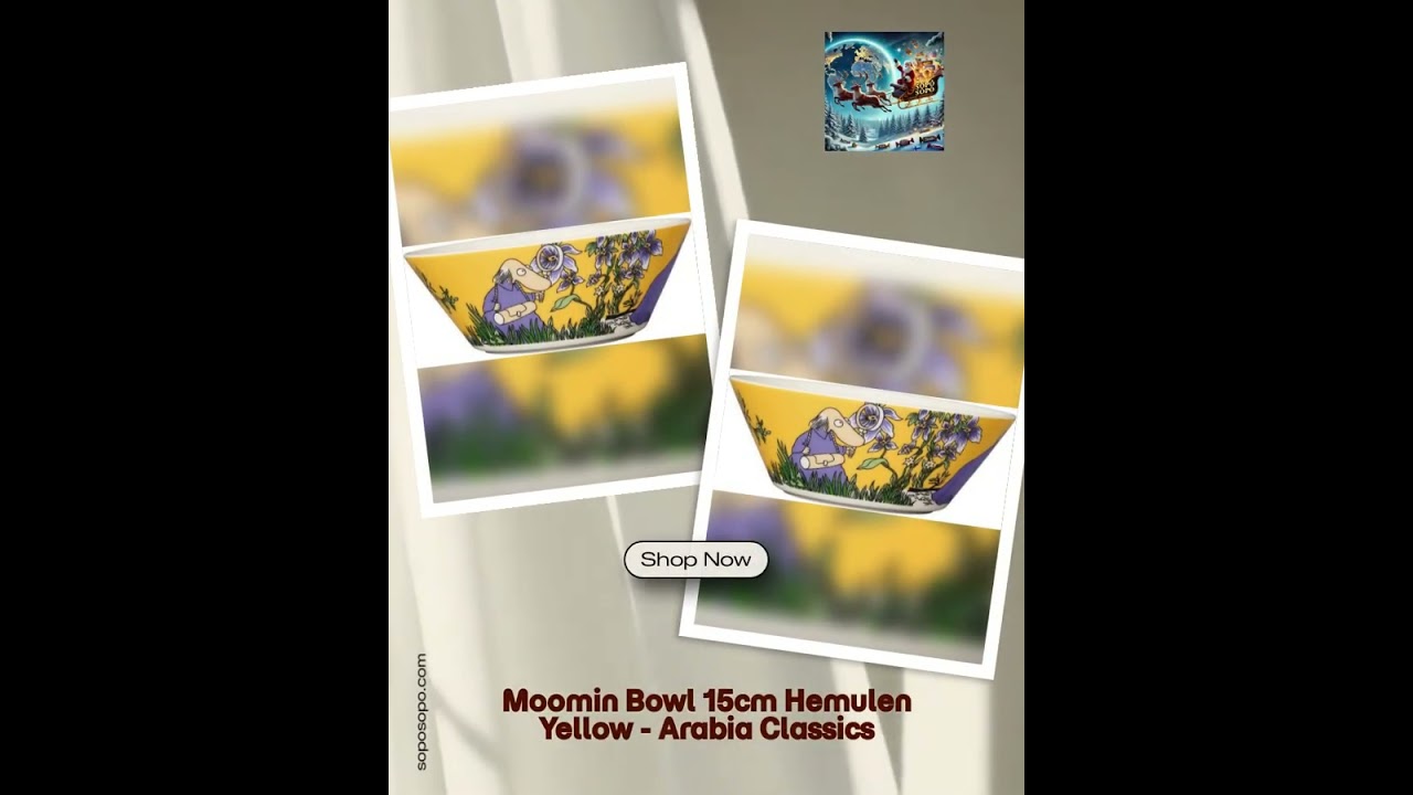 Moomin Bowl 15cm Hemulen Yellow - Arabia Classics