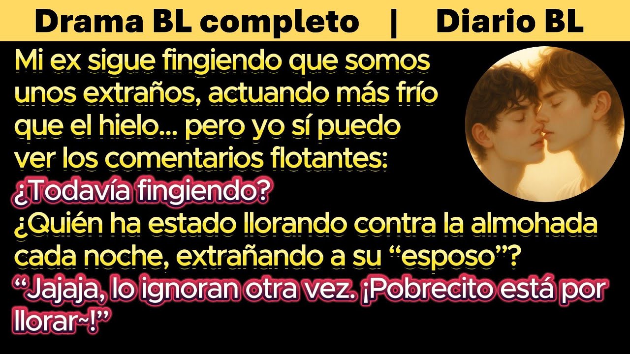 Mi ex se hace el que no me conoce, más helado que el invierno… pero leo los comentarios en el aire.