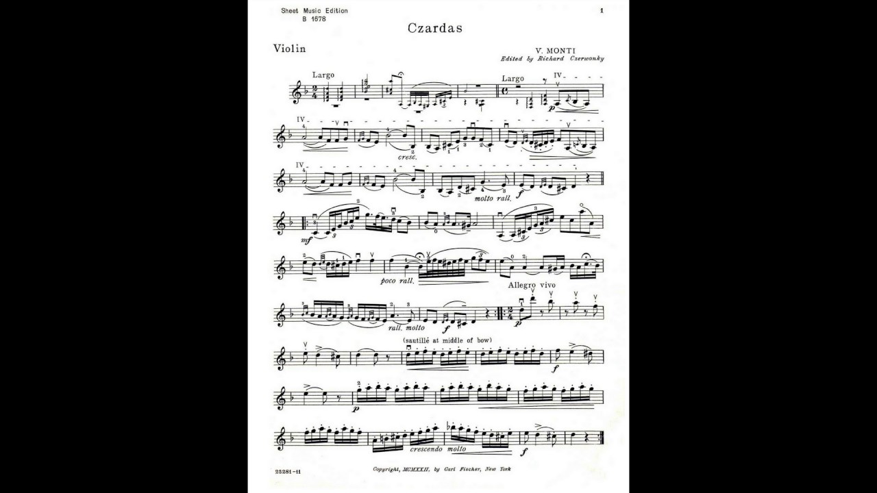 [Piano Accompany] Czardas (70% Tempo)