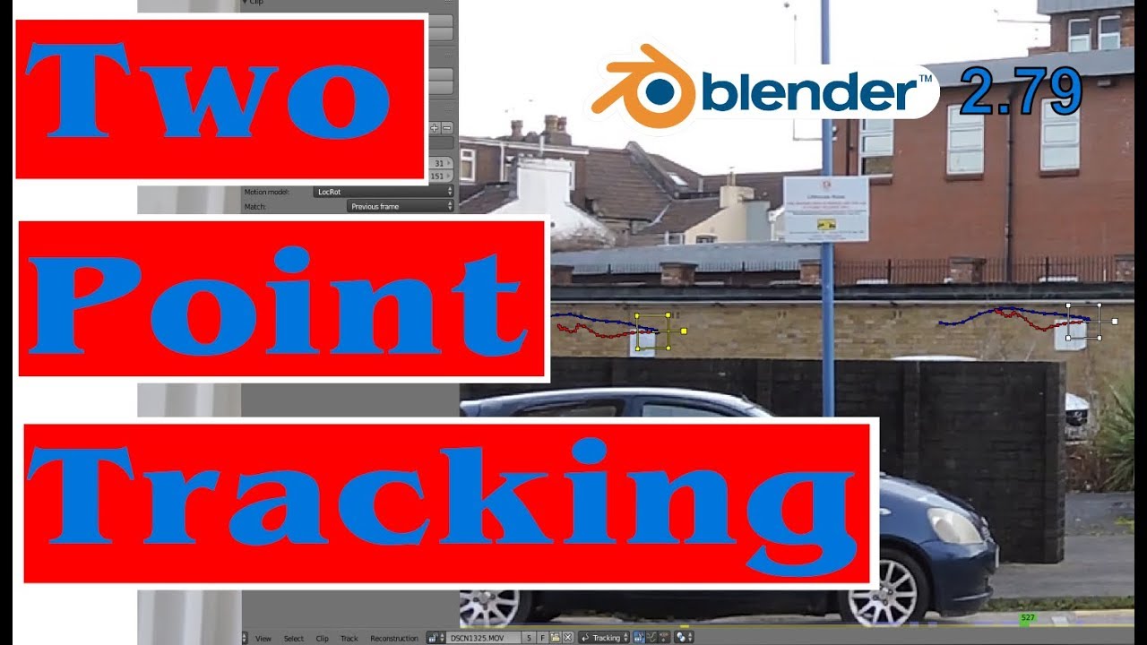 Two point tracking in Blender 2.79