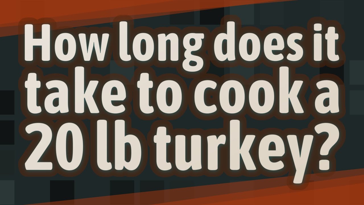 How long does it take to cook a 20 lb turkey?