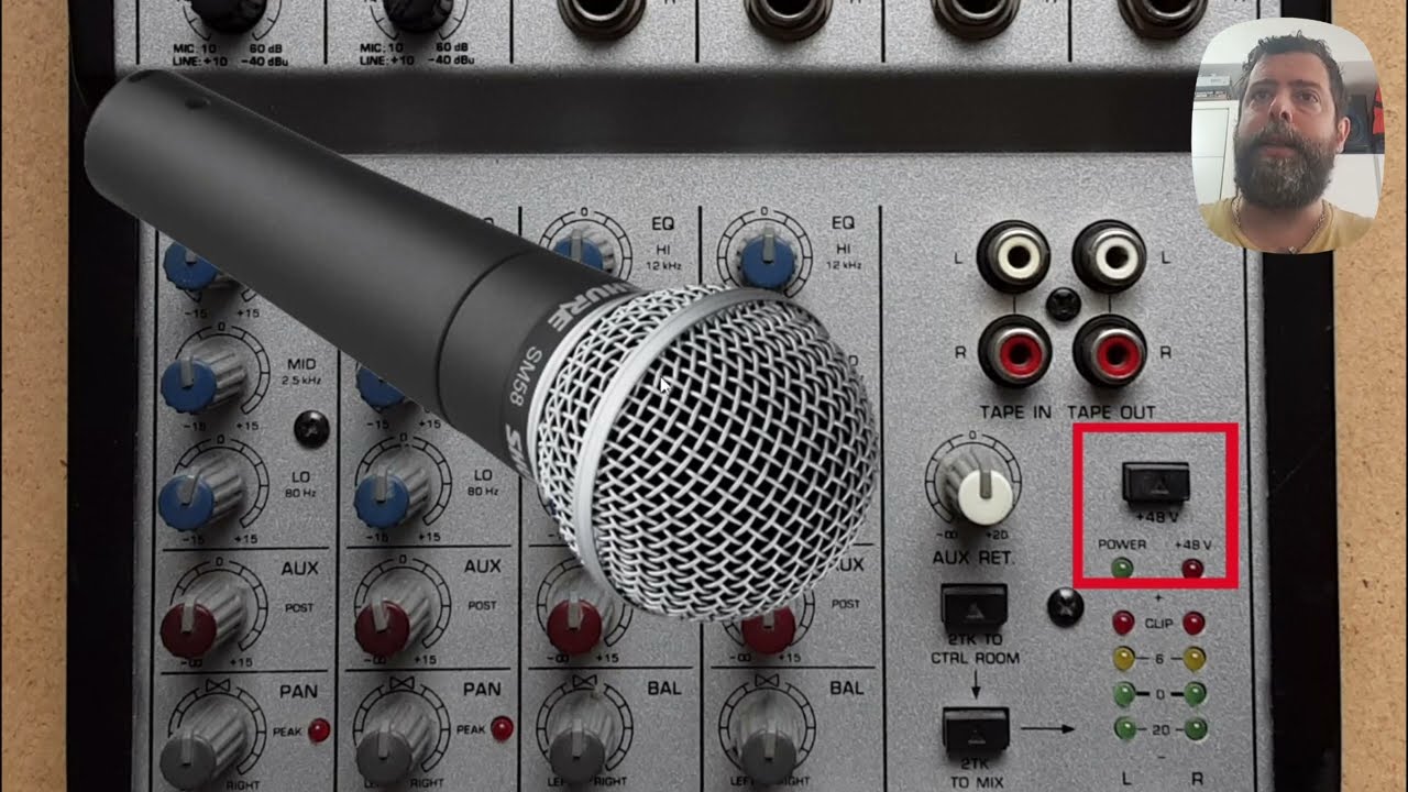 ¿Se puede conectar un micrófono dinámico con Phantom de 48v?
