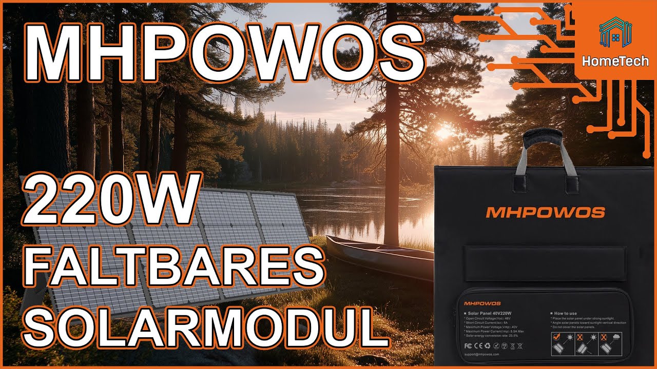 MHPOWOS - faltbares Solarmodul mit 220W