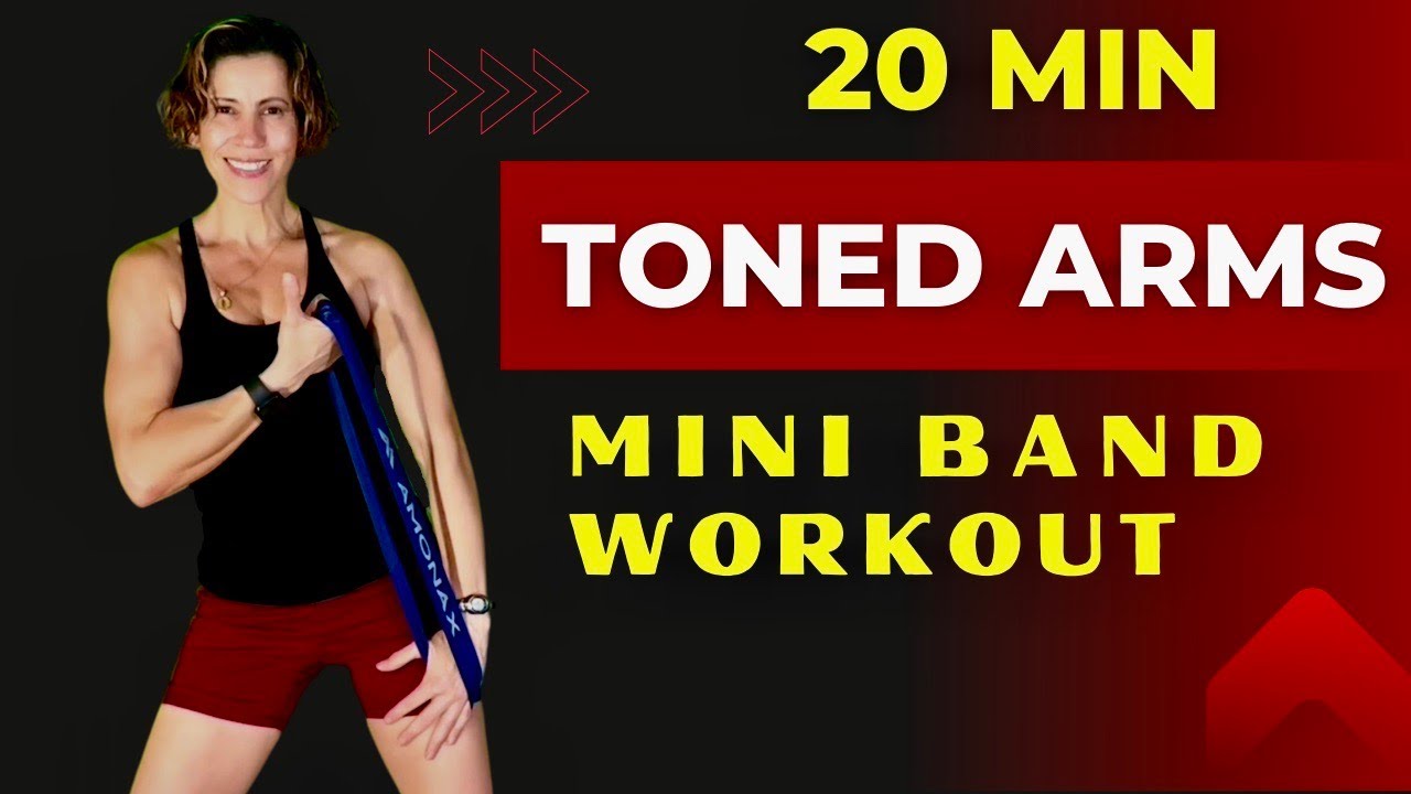 20 MIN TONED ARMS Workout using Mini RESISTANCE BAND!