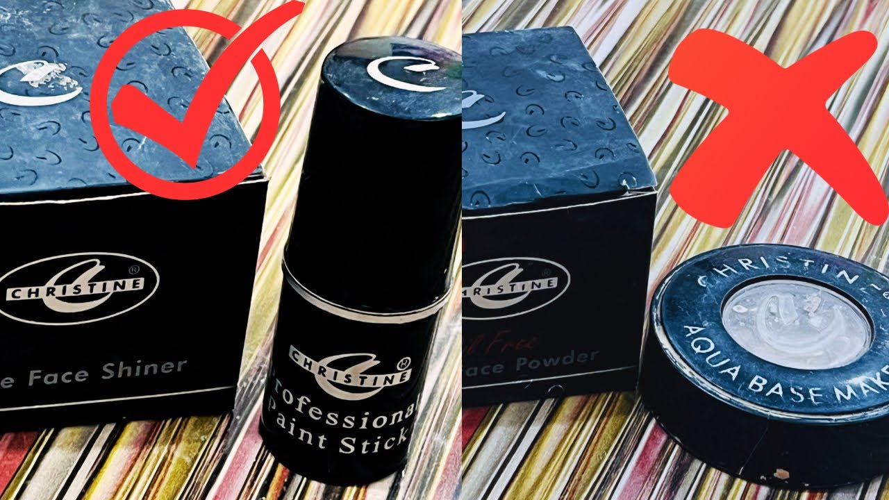 Christine base stick loose powder and shiner Review/ worthbuying or Not?? @bellethebeauty