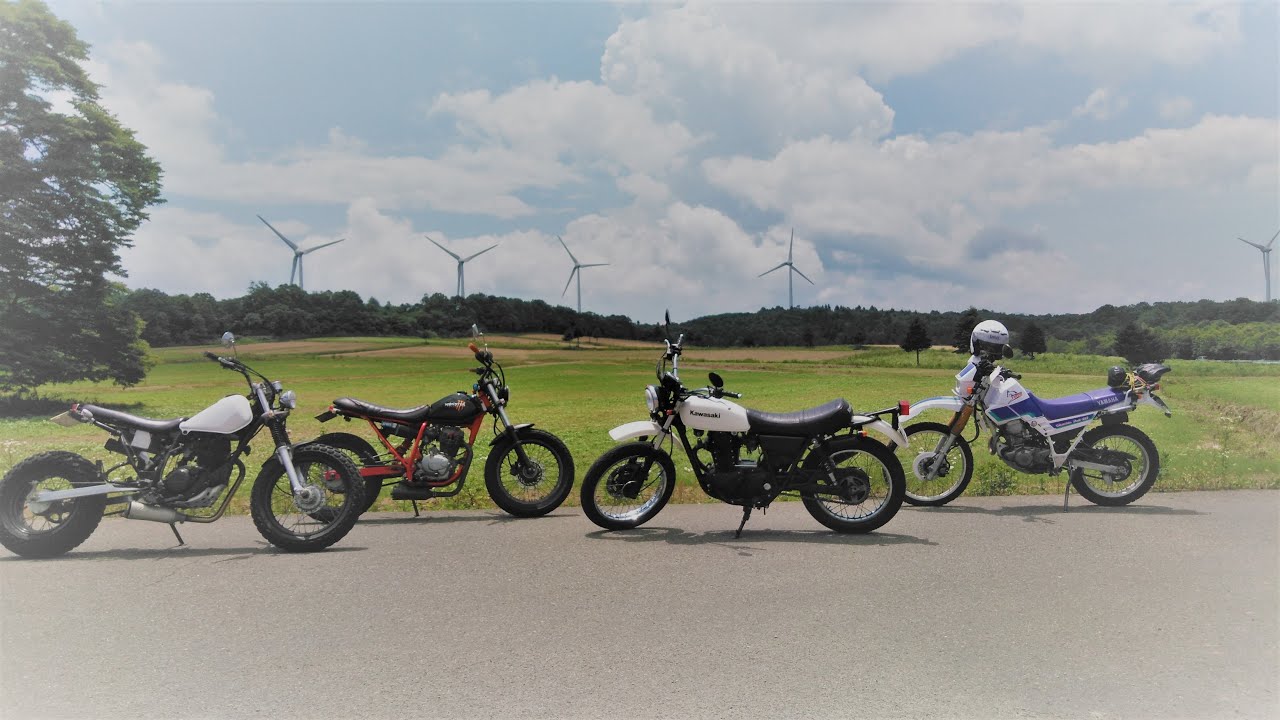 【ツーリング】TW200と新しい仲間が【絶景&絶品ラーメン】を堪能