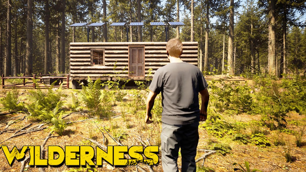 WILDERNESS - NEW Survival Base Home Building in Massive Forest YOU CAN PLAY AS A BEAR OR WOLF TOO?