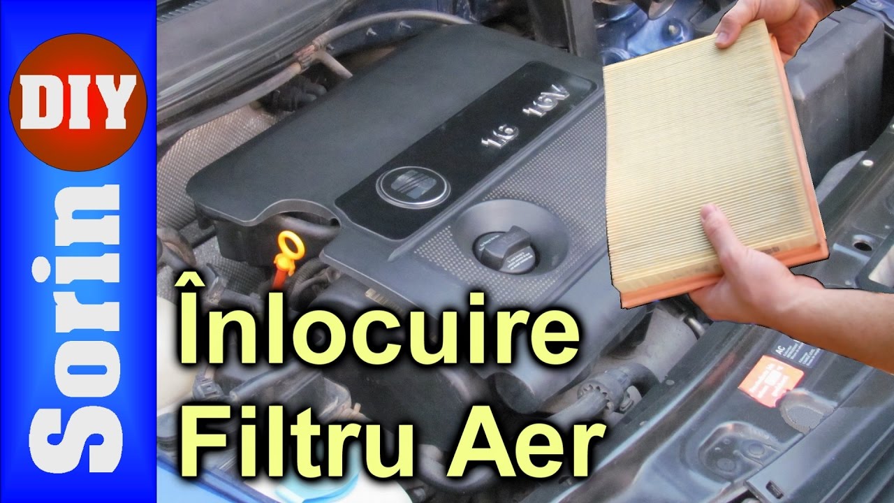 Schimbare filtru de aer motor 1.6 16V - Seat Leon 1m, Toledo 2, Golf 4, Bora