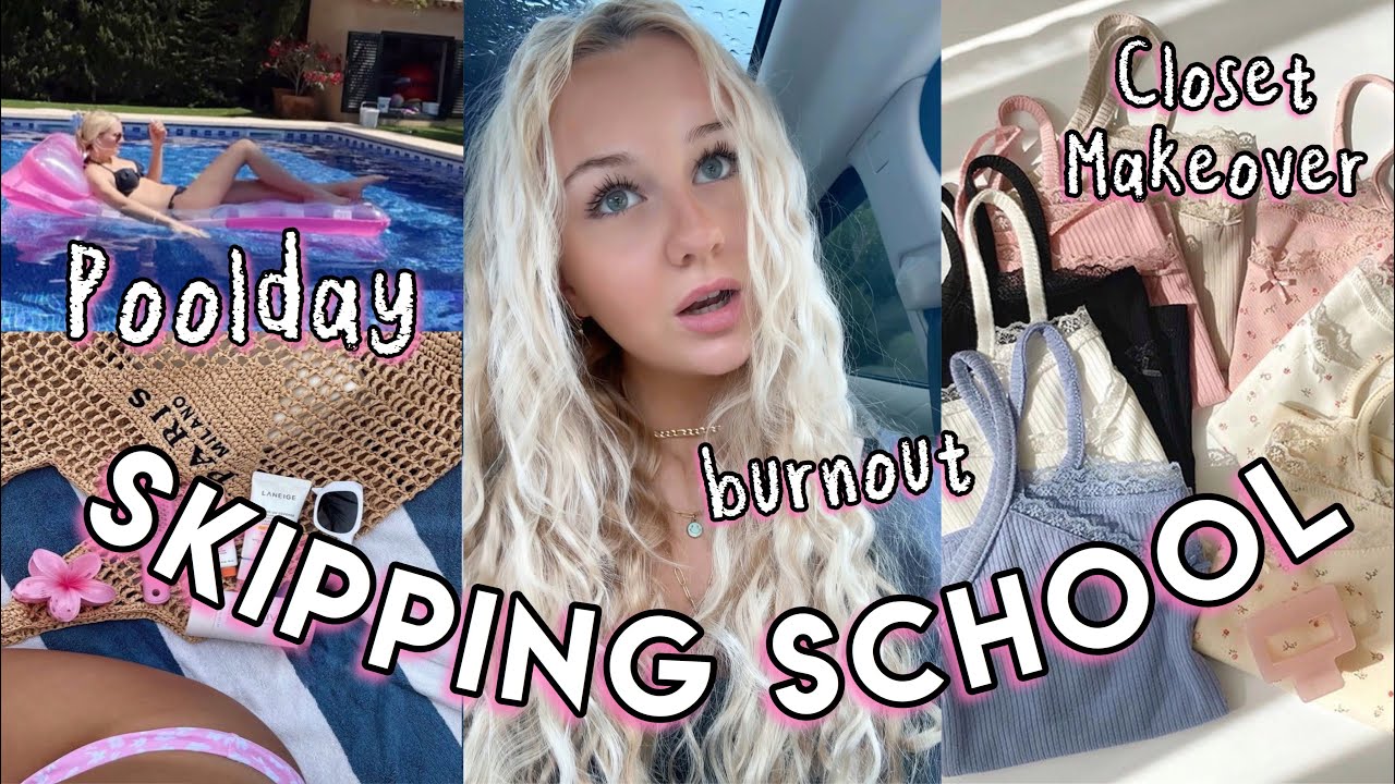 Skipping School 🤫 Pool Day & Kleiderschrank Makeover | MaVie Noelle