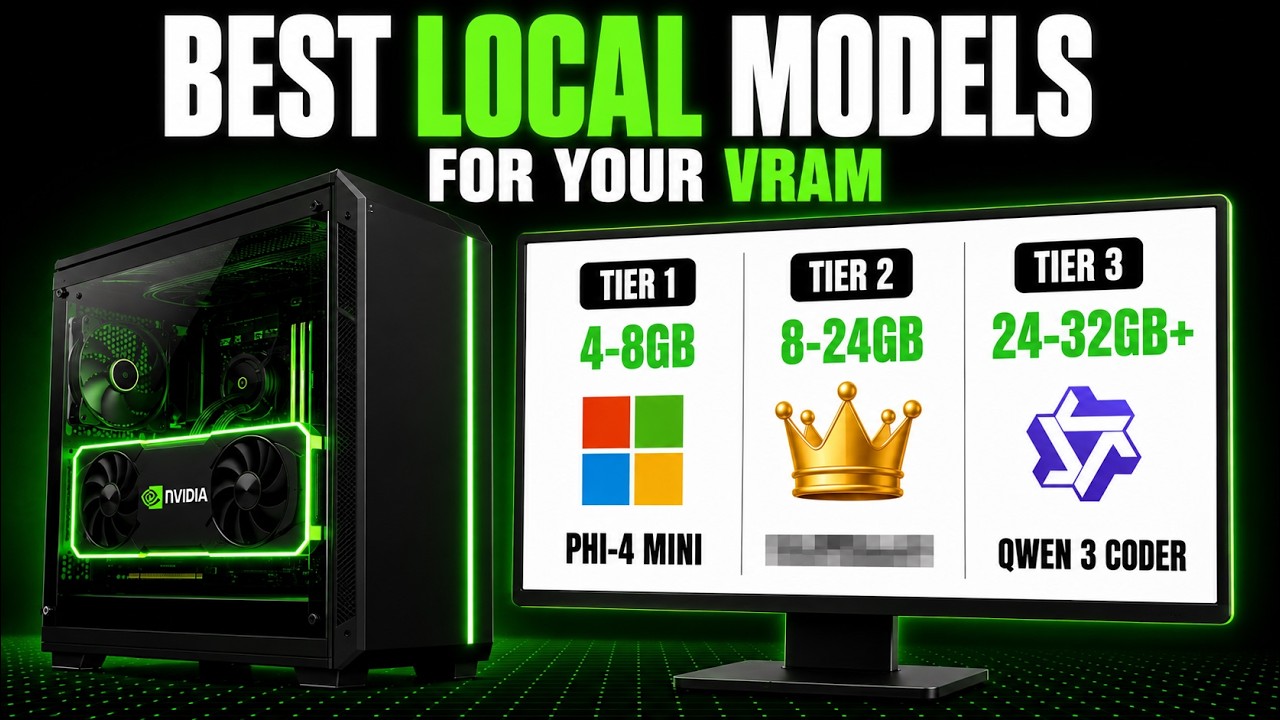Best Local AI Models for Every VRAM Tier (4GB to 32GB+)