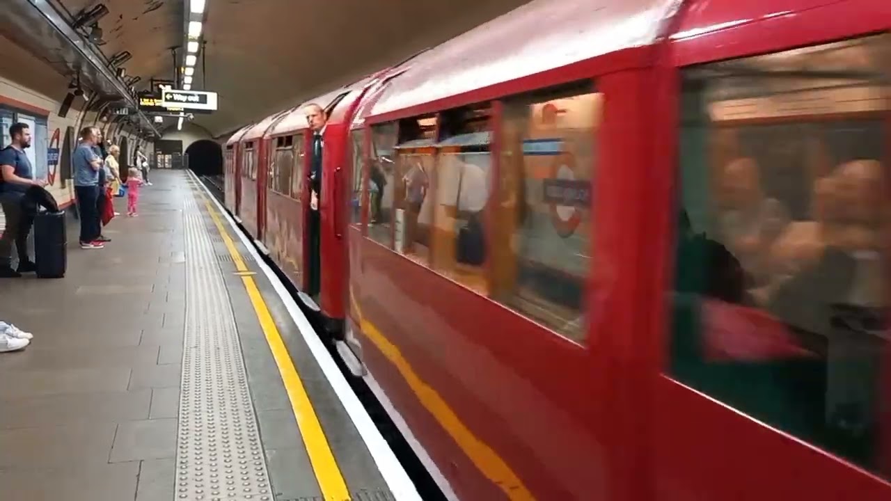 1938 Stock Tube Train At Bounds Green Station *WHISTLE*