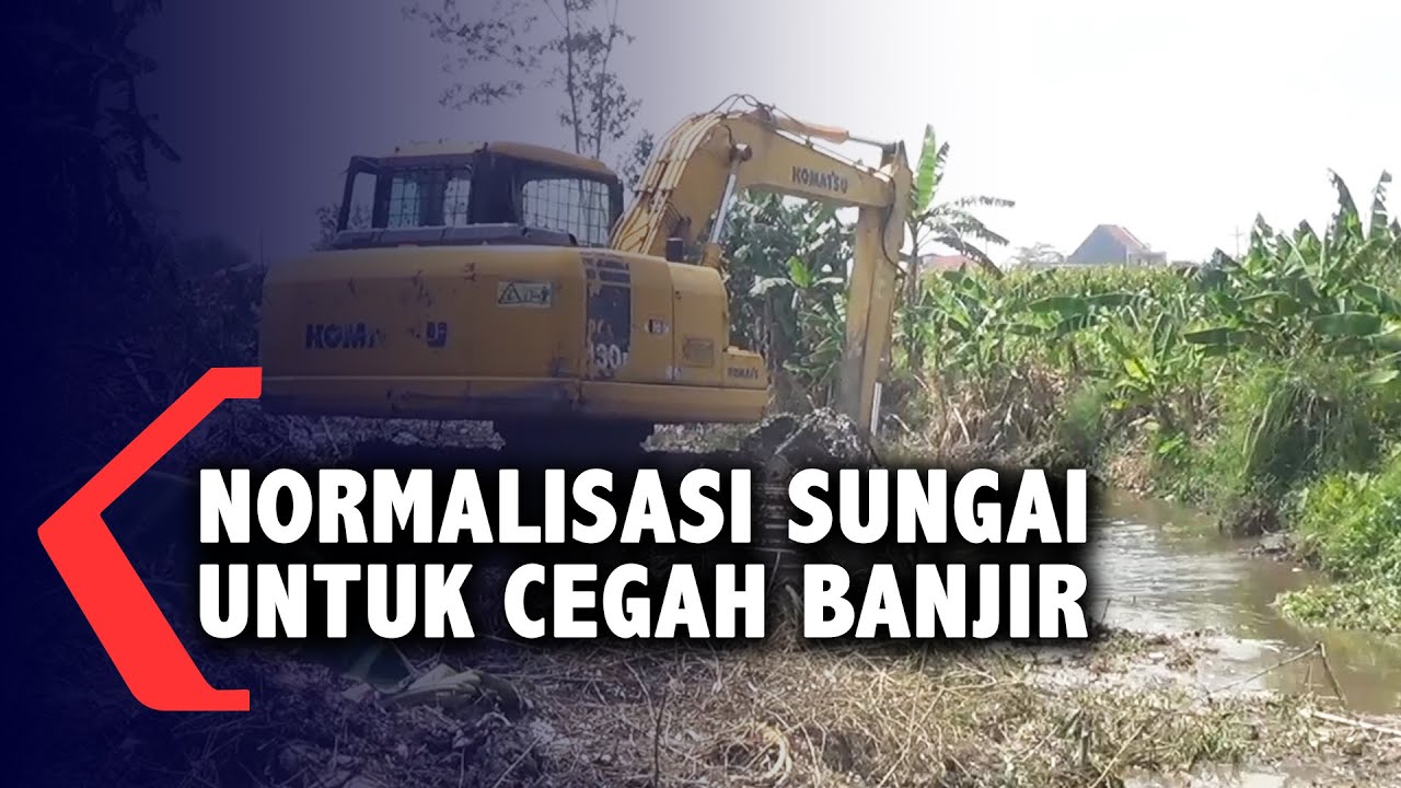 Antisipasi Banjir, Pemkab Kediri Lakukan Normalisasi Sungai