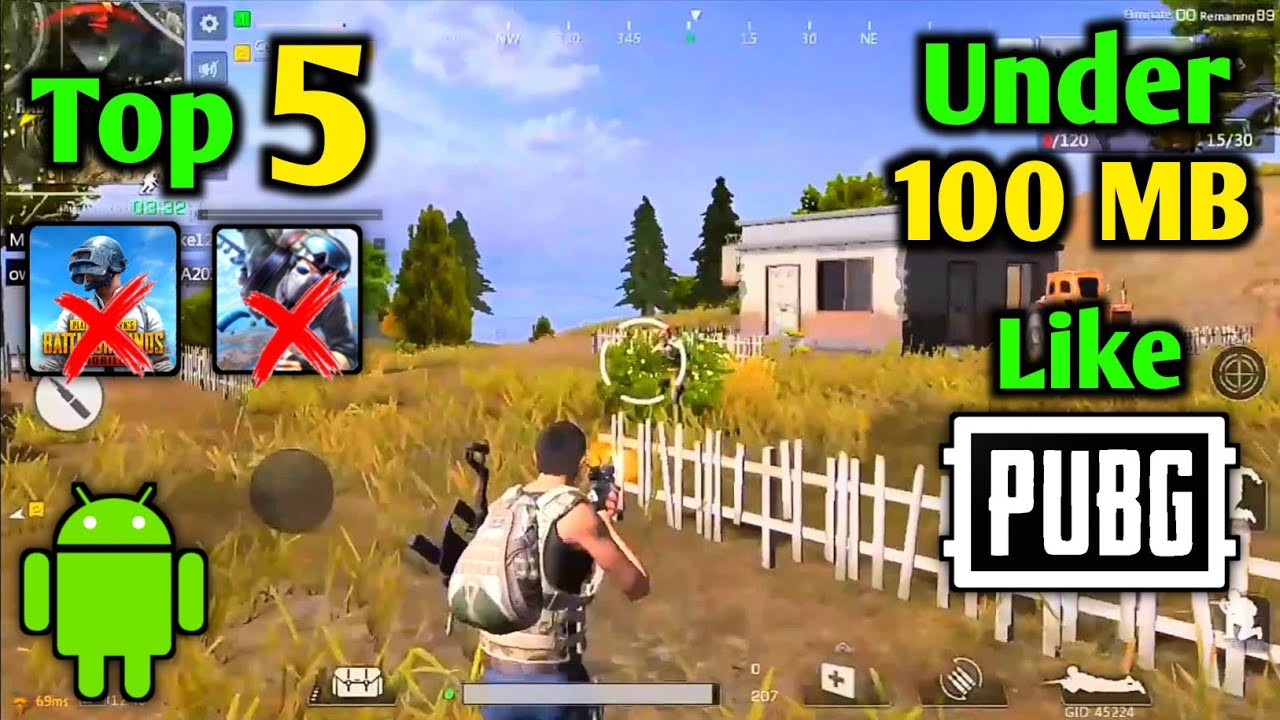 Top 5 Best Battle Royale Games Like PUBG For Android 2022 | Android Battle Royale Games Under 100 MB