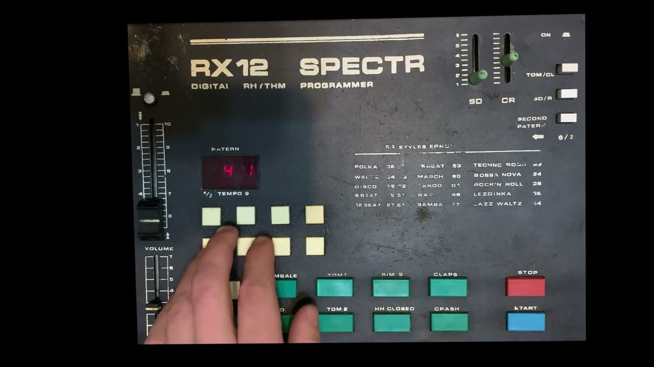 Spectr RX 12 Digital Rhytm Programmer Ultrarare Post-Soviet Drum Machine made in Ukraine