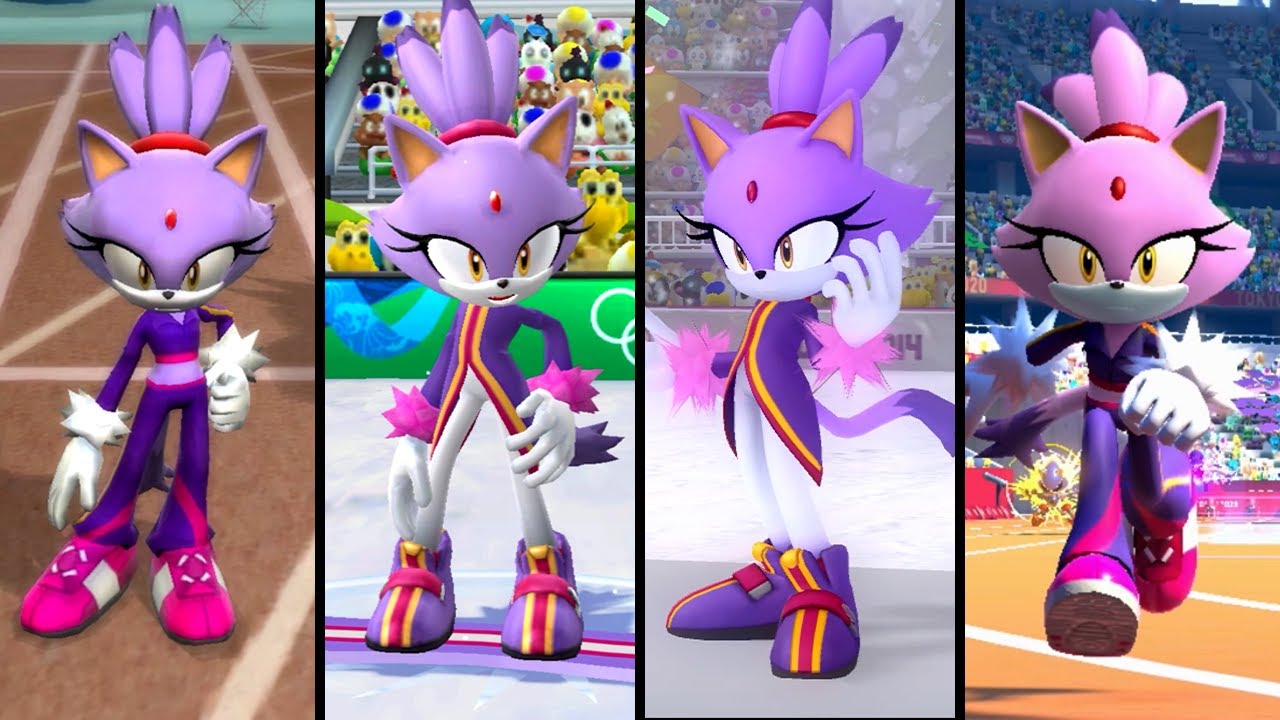 Evolution of Blaze in Mario & Sonic (2007-2022)