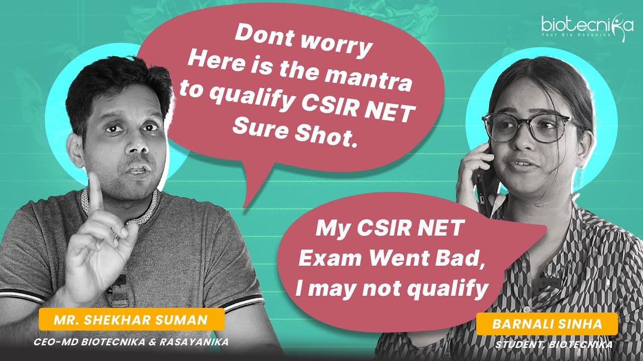 Student: My CSIR NET Exam Was Not Good, What To Do? | Shekhar Sir : Watch This